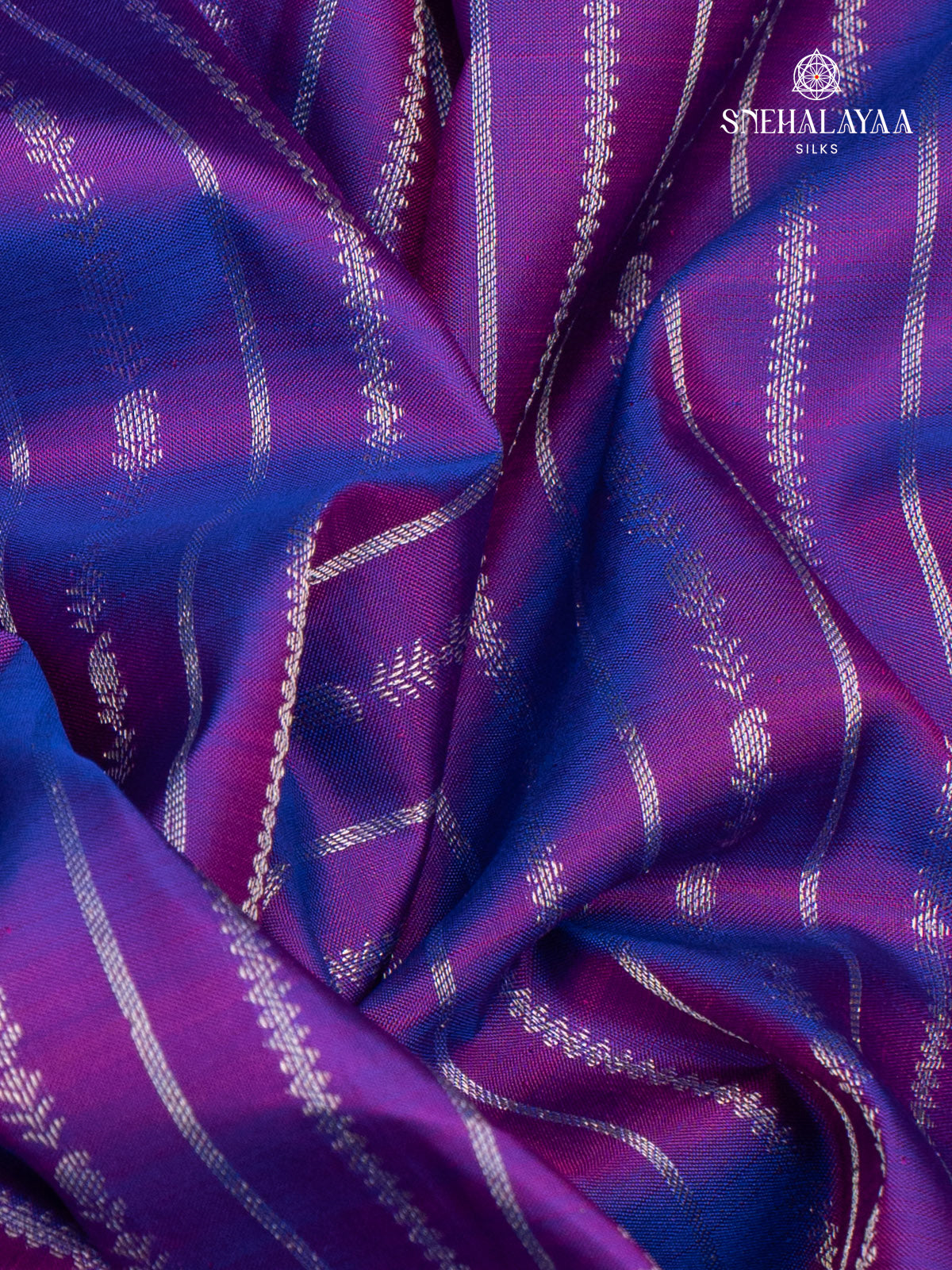 Violet Kanjivaram Silk Saree